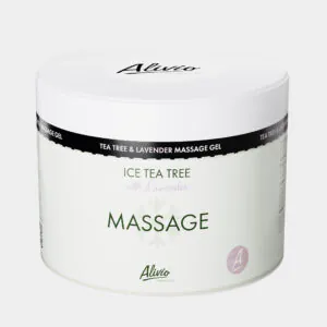Cooling massage gel – Alivio MASSAGE – Ice Tea Tree – in a 300 ml jar